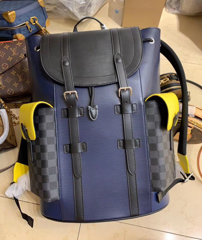 Рюкзак Louis Vuitton Christopher Backpack PM M55111 Epi Leather "Navy Blue" фото № 2