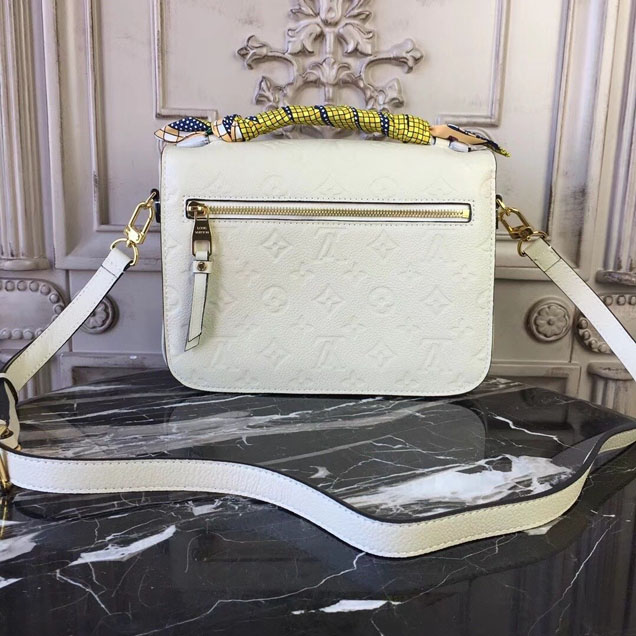 Сумка Louis Vuitton Pochette Metis 25cm Bag Monogram Empreinte Canvas Spring Summer 2018 Collection M44072 Creme "Beige" фото № 8
