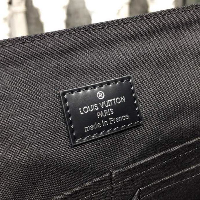 Сумка Louis Vuitton Christopher Messenger Bag 36cm Damier Graphite Canvas Fall Winter 2018 Collection N41500 Black "Graphite" фото № 8