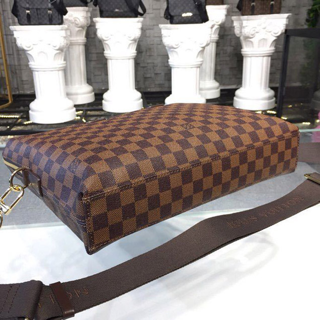 Портфель Louis Vuitton Porte-Documents Jour PM Bag 38cm Damier Ebene Canvas Fall Winter 2018 Collection N42242 "Brown" фото № 8