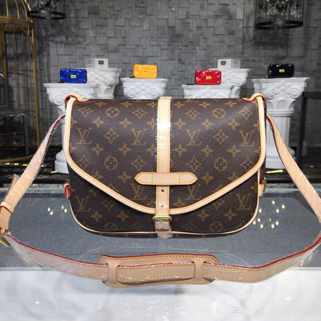 Сумка Louis Vuitton Saumur MM Bag Monogram Canvas Fall Winter 2018 Collection M40710 "Brown" фото № 4