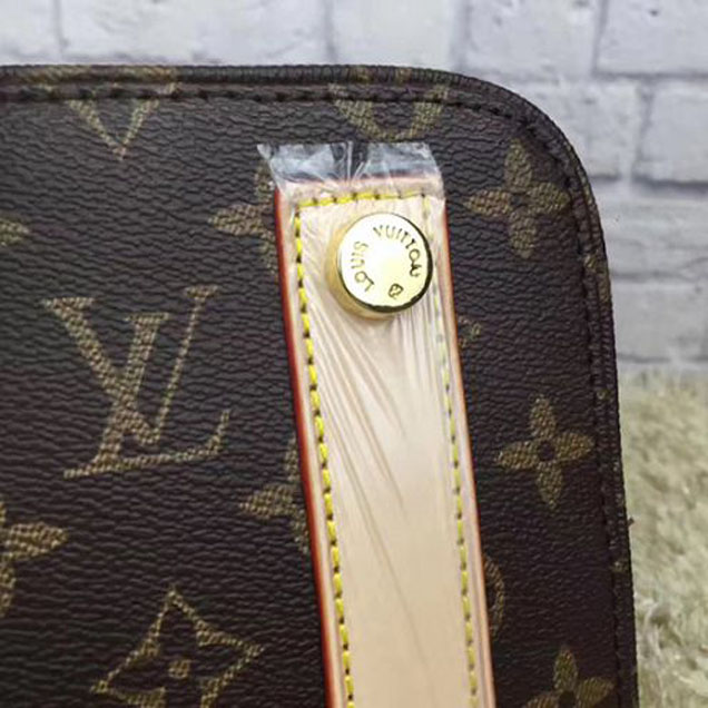 Сумка Louis Vuitton M40606 Lockit MM Tote Bag Monogram Canvas "Brown" фото № 5