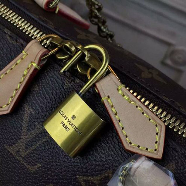 Сумка Louis Vuitton M40988 Speedy 20 Chain Tote Bag Monogram Canvas "Brown" фото № 6