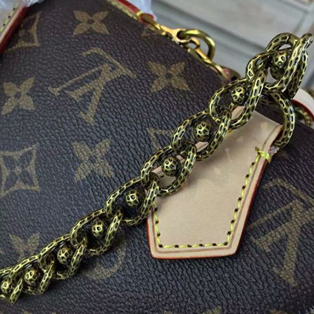Сумка Louis Vuitton M40988 Speedy 20 Chain Tote Bag Monogram Canvas "Brown" фото № 7