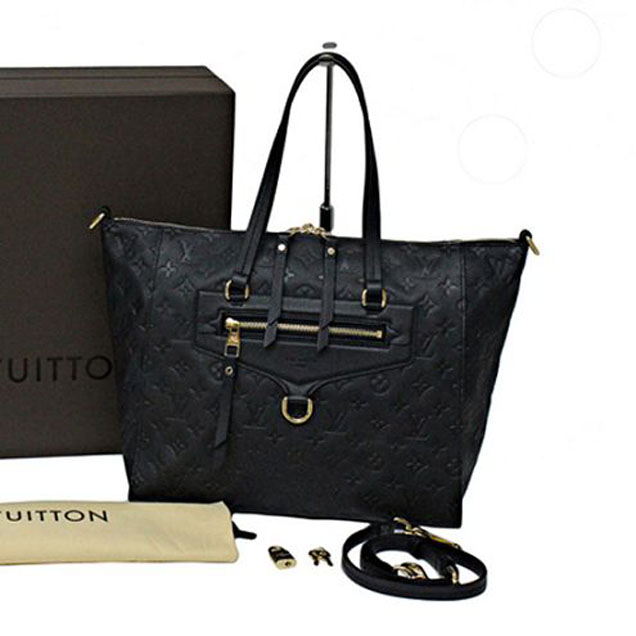 Сумка Louis Vuitton M41065 Lumineuse PM Shoulder Bag Monogram Empreinte Leather "Black" фото № 7