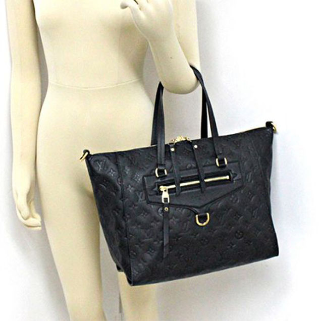 Сумка Louis Vuitton M41065 Lumineuse PM Shoulder Bag Monogram Empreinte Leather "Black" фото № 8