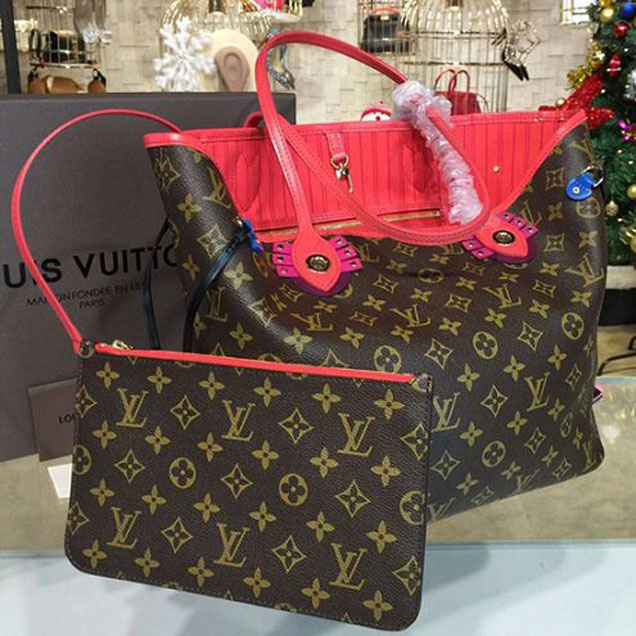 Сумка Louis Vuitton M41663 Neverfull MM Totem Shoulder Bag Monogram Canvas "Brown" фото № 3