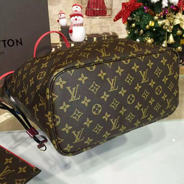 Сумка Louis Vuitton M41663 Neverfull MM Totem Shoulder Bag Monogram Canvas "Brown" фото № 6