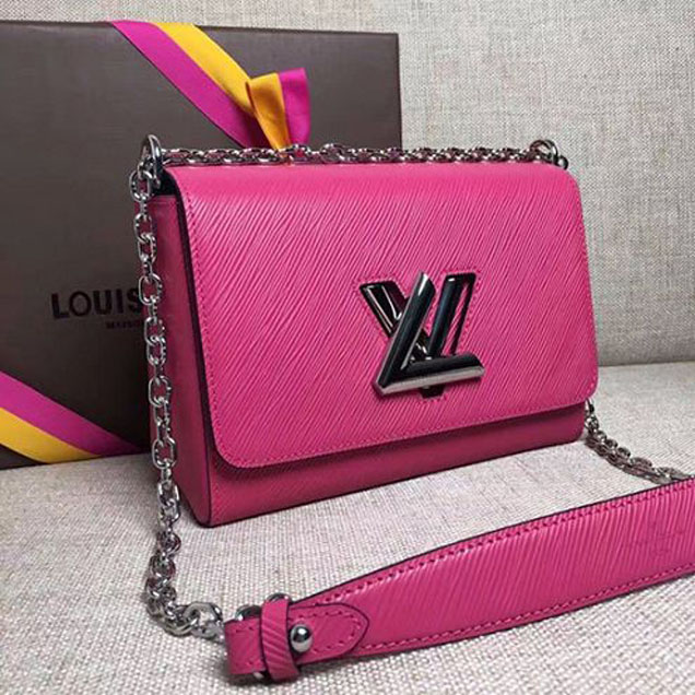 Сумка Louis Vuitton M41869 Twist MM Shoulder Bag Epi Leather "Pink" фото № 3