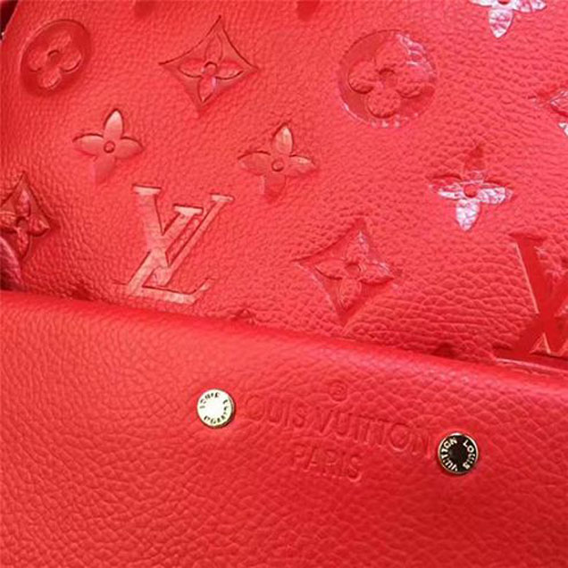 Рюкзак Louis Vuitton M44015 Sorbonne Backpack Monogram Empreinte Leather "Red" фото № 9