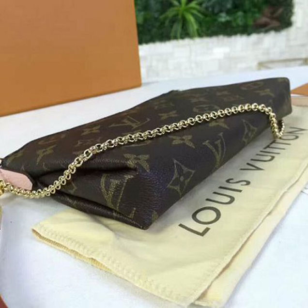 Сумка Louis Vuitton M44037 Pallas Clutch Crossbody Bag Monogram Canvas "Brown" фото № 6