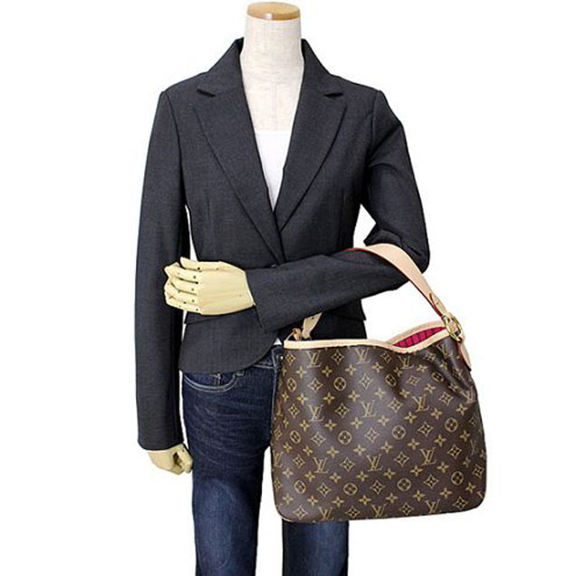 Сумка Louis Vuitton M50155 Delightful PM Hobo Bag Monogram Canvas "Brown" фото № 9