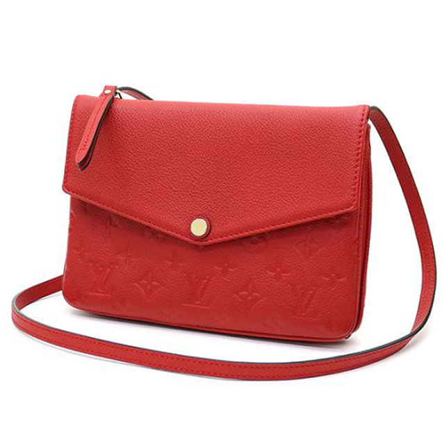 Сумка Louis Vuitton M50259 Twice Crossbody Bag Monogram Empreinte Leather "Red" фото № 2