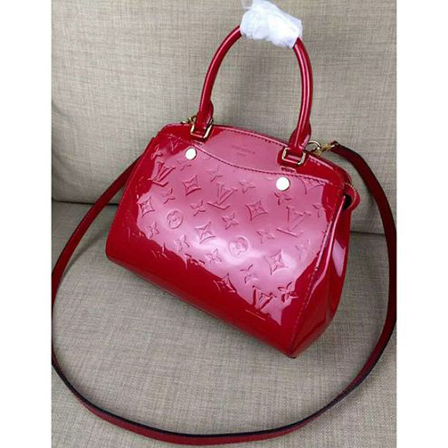 Сумка Louis Vuitton M50602 Brea PM Tote Bag Monogram Vernis "Red" фото № 3