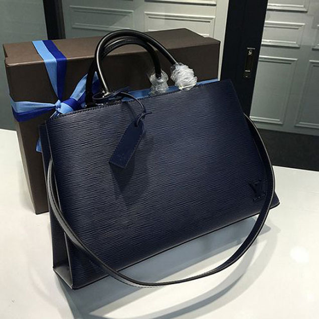 Сумка Louis Vuitton M51328 Kleber MM Tote Bag Epi Leather "Navy Blue" фото № 3