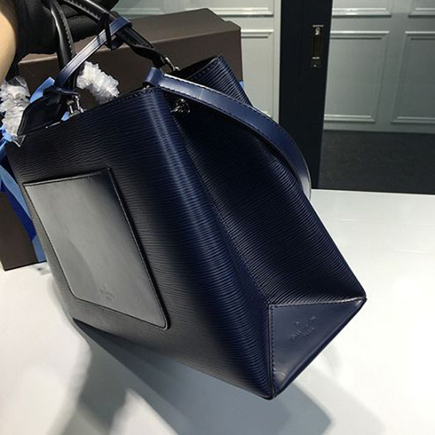 Сумка Louis Vuitton M51328 Kleber MM Tote Bag Epi Leather "Navy Blue" фото № 5