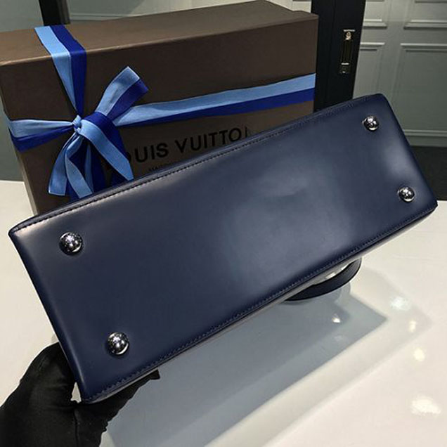 Сумка Louis Vuitton M51328 Kleber MM Tote Bag Epi Leather "Navy Blue" фото № 7