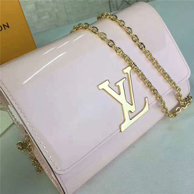 Сумка Louis Vuitton M51603 Louise Chain PM Crossbody Bag Monogram Vernis "Pink" фото № 5