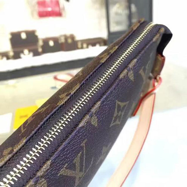 Сумка Louis Vuitton M51980 Pochette Accessoires Monogram Canvas "Brown" фото № 7