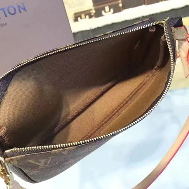 Сумка Louis Vuitton M51980 Pochette Accessoires Monogram Canvas "Brown" фото № 9