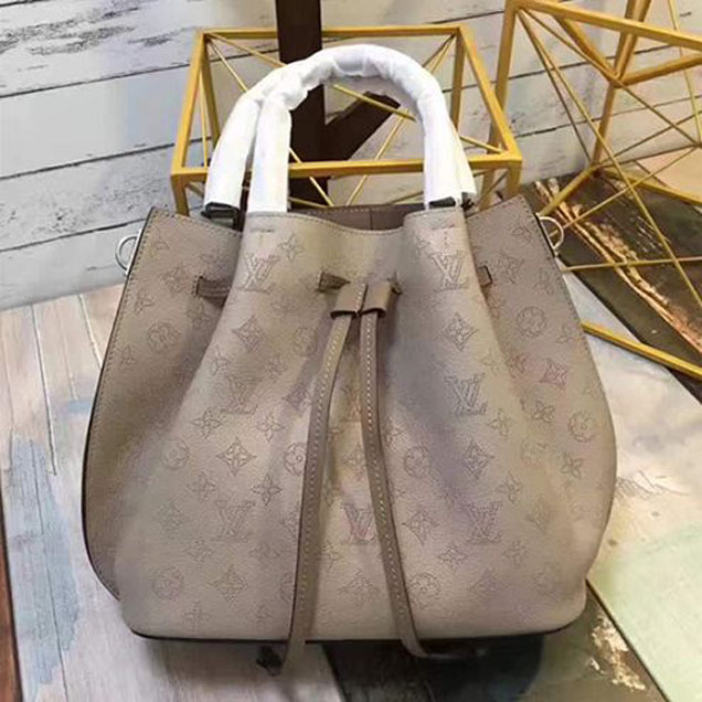 Сумка Louis Vuitton M54403 Girolata Tote Bag Mahina Leather "Beige" фото № 2