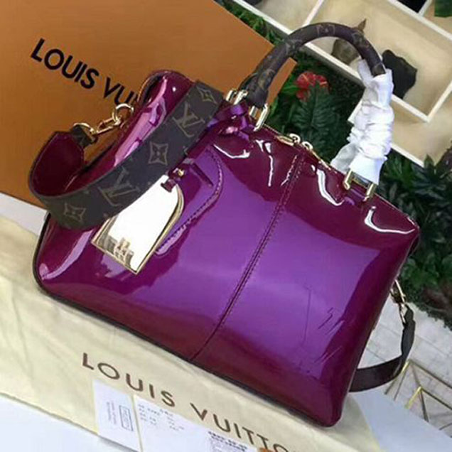 Сумка Louis Vuitton M54640 Tote Miroir Tote Bag Monogram Vernis Leather "Pink" фото № 2