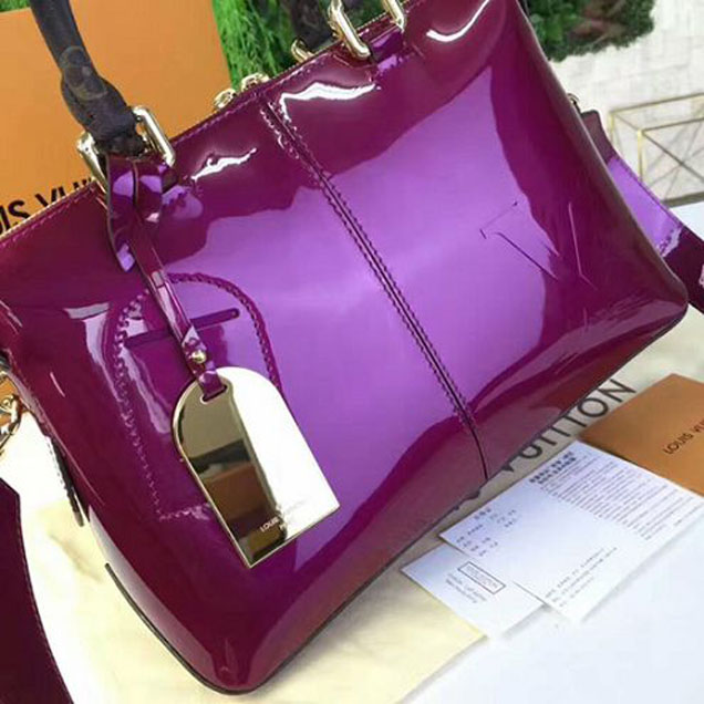 Сумка Louis Vuitton M54640 Tote Miroir Tote Bag Monogram Vernis Leather "Pink" фото № 4