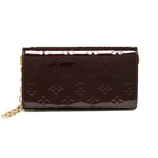 Сумка Louis Vuitton M90088 Chain Wallet Monogram Vernis "Chocolate" фото № 4
