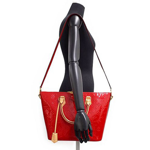 Сумка Louis Vuitton M90160 Montebello MM Tote Bag Monogram Vernis "Red" фото № 9