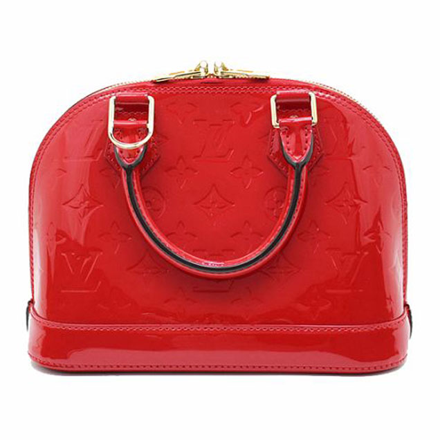 Сумка Louis Vuitton M90174 Alma BB Tote Bag Monogram Vernis "Red" фото № 3