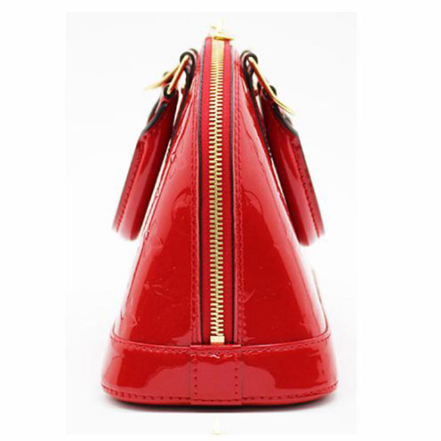 Сумка Louis Vuitton M90174 Alma BB Tote Bag Monogram Vernis "Red" фото № 4