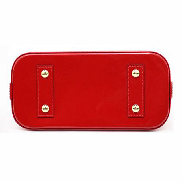 Сумка Louis Vuitton M90174 Alma BB Tote Bag Monogram Vernis "Red" фото № 6
