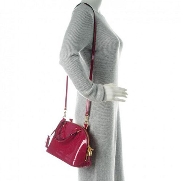 Сумка Louis Vuitton M91771 Alma BB Tote Bag Monogram Vernis "Pink" фото № 10