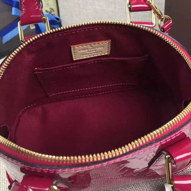 Сумка Louis Vuitton M91771 Alma BB Tote Bag Monogram Vernis "Pink" фото № 9