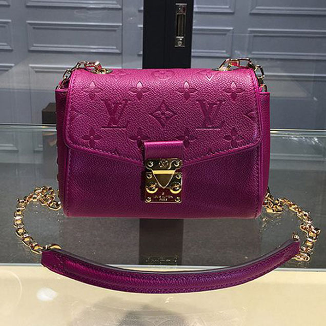 Сумка Louis Vuitton M94555 Saint-Germain BB Crossbody Bag Monogram Empreinte Leather "Purple" фото № 2
