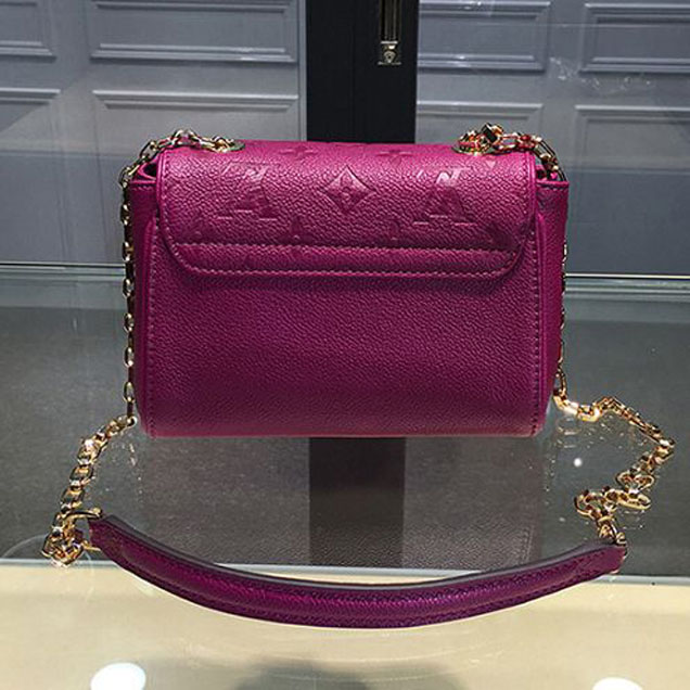 Сумка Louis Vuitton M94555 Saint-Germain BB Crossbody Bag Monogram Empreinte Leather "Purple" фото № 4