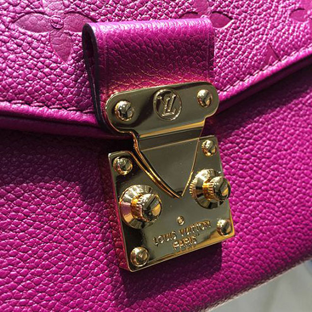 Сумка Louis Vuitton M94555 Saint-Germain BB Crossbody Bag Monogram Empreinte Leather "Purple" фото № 8