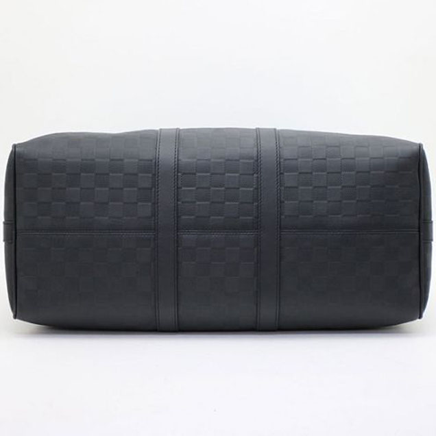 Сумка Louis Vuitton N41145 Keepall Bandouliere 45 Duffel Bag Damier Infini Leather "Black" фото № 5