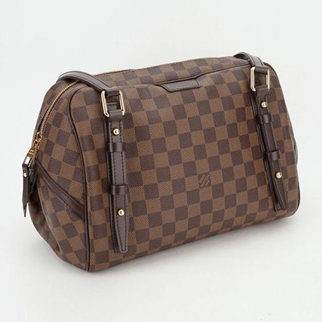 Сумка Louis Vuitton N41158 Rivington GM Shoulder Bag Damier Ebene Canvas "Brown" фото № 3