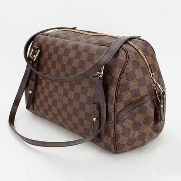 Сумка Louis Vuitton N41158 Rivington GM Shoulder Bag Damier Ebene Canvas "Brown" фото № 4