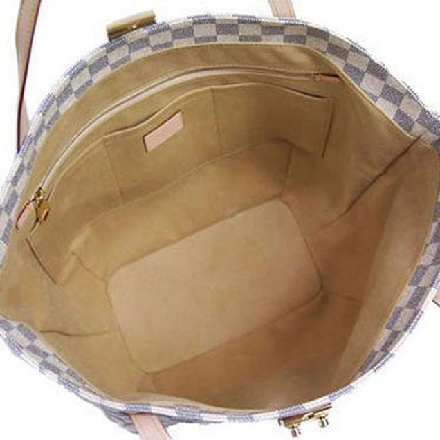 Сумка Louis Vuitton N41208 Salina PM Shoulder Bag Damier Azur Canvas "White" фото № 7