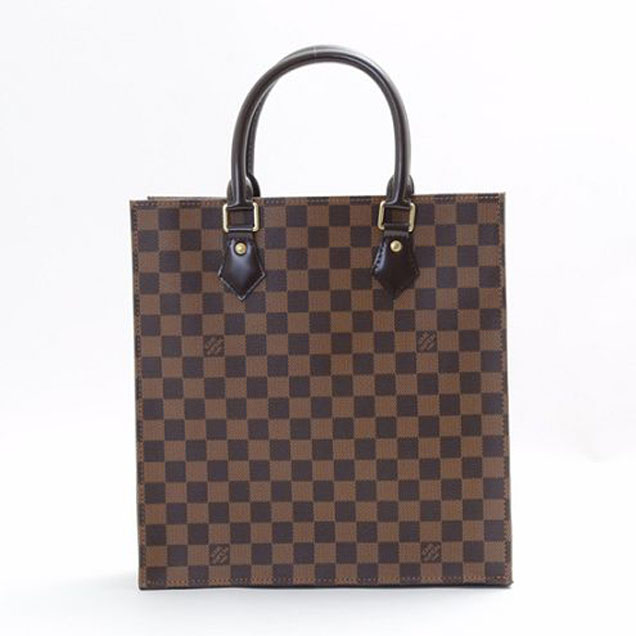 Сумка Louis Vuitton N41226 Sac Plat PM Tote Bag Damier Ebene Canvas "Brown" фото № 4