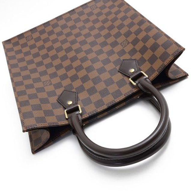 Сумка Louis Vuitton N41226 Sac Plat PM Tote Bag Damier Ebene Canvas "Brown" фото № 6