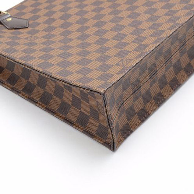 Сумка Louis Vuitton N41226 Sac Plat PM Tote Bag Damier Ebene Canvas "Brown" фото № 8