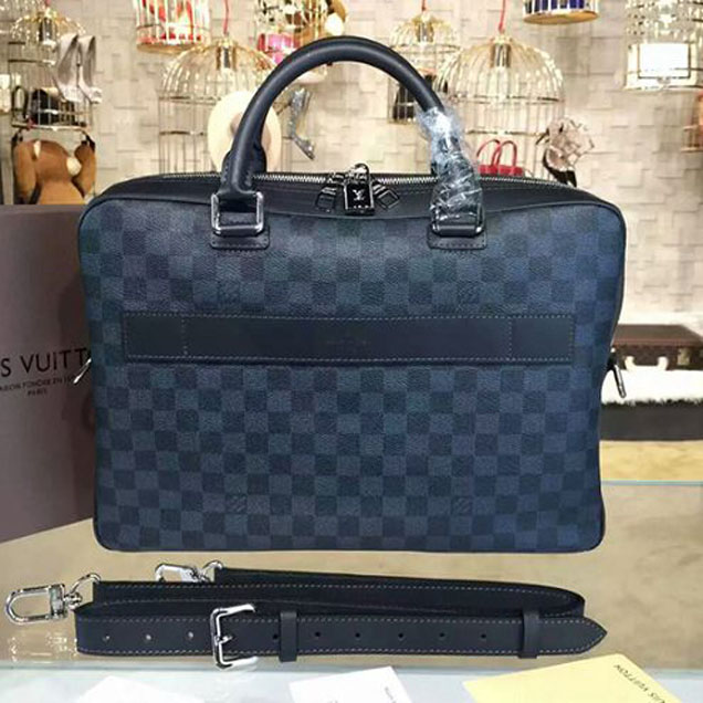 Портфель Louis Vuitton N41347 Porte-Documents Business Briefcase Damier Cobalt Canvas "Navy Blue" фото № 4