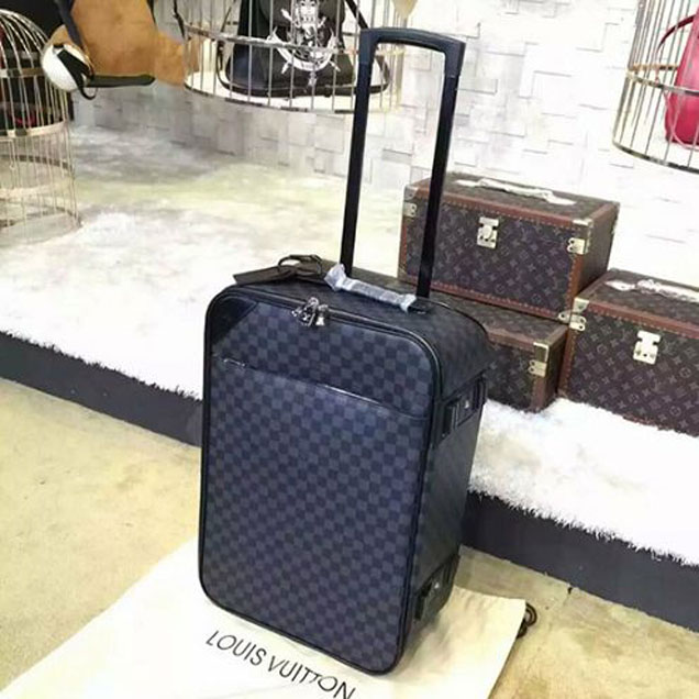 Чемодан Louis Vuitton N41385 Pegase Light 55 Rolling Luggage Damier Graphite Canvas "Graphite" фото № 4