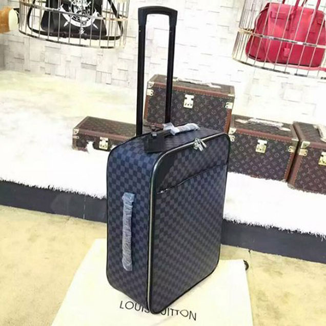 Чемодан Louis Vuitton N41385 Pegase Light 55 Rolling Luggage Damier Graphite Canvas "Graphite" фото № 5
