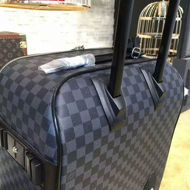 Чемодан Louis Vuitton N41385 Pegase Light 55 Rolling Luggage Damier Graphite Canvas "Graphite" фото № 9
