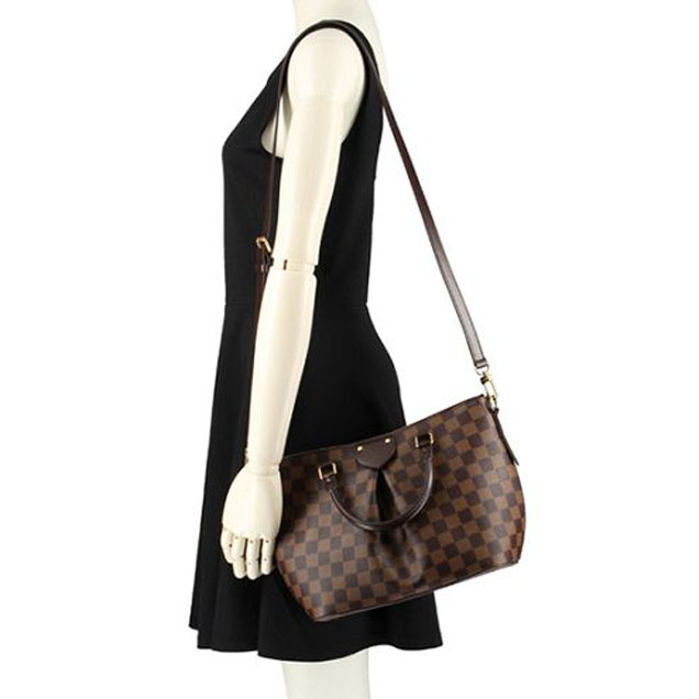 Сумка Louis Vuitton N41545 Siena PM Tote Bag Damier Ebene Canvas "Brown" фото № 9