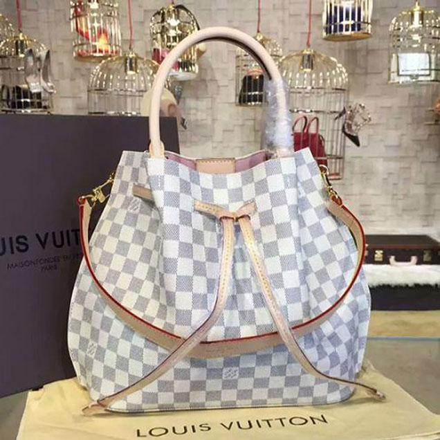 Сумка Louis Vuitton N41579 Girolata Tote Bag Damier Azur Canvas "White" фото № 2